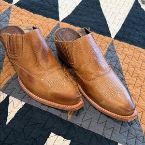Freebird Brown Leather Mules